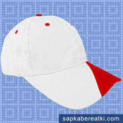 SB-601 Şapka / Beyaz-Kırmızı